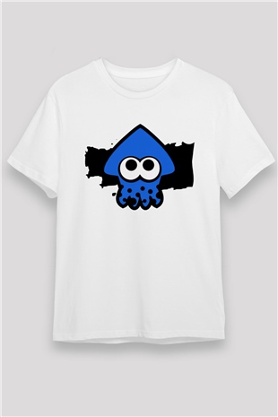 Splatoon Beyaz Unisex Tişört T-Shirt