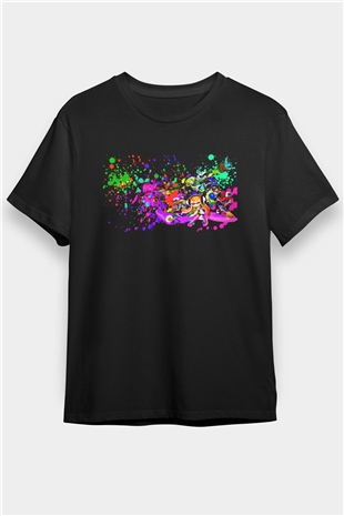 Splatoon Siyah Unisex Tişört T-Shirt
