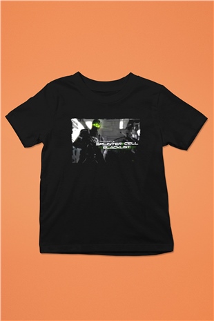 Splinter Cell Siyah Unisex Çocuk Tişört