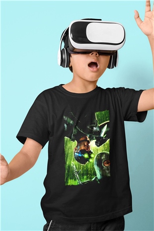 Splinter Cell Siyah Unisex Çocuk Tişört