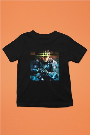 Splinter Cell Siyah Unisex Çocuk Tişört