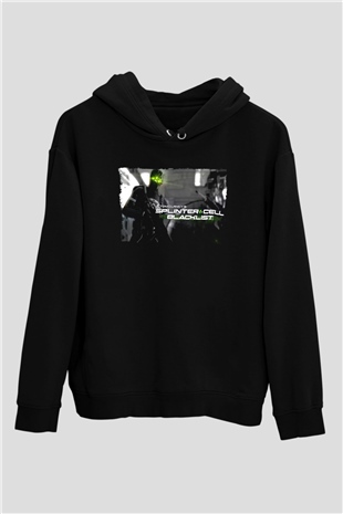 Splinter Cell Siyah Unisex Hoodie