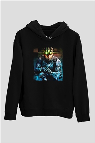 Splinter Cell Siyah Unisex Hoodie