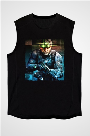 Splinter Cell Siyah Unisex Kolsuz Tişört