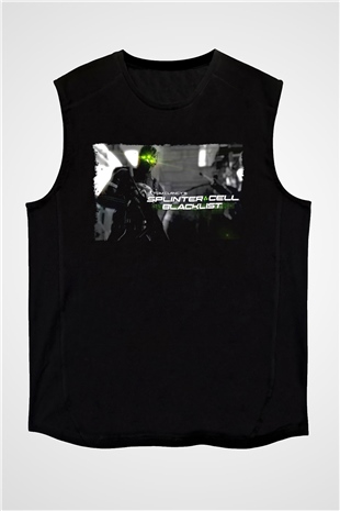 Splinter Cell Siyah Unisex Kolsuz Tişört