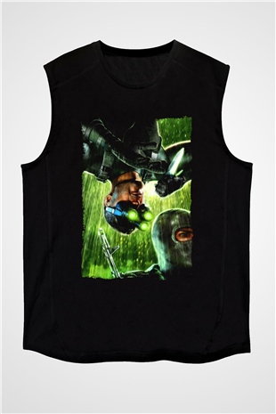 Splinter Cell Siyah Unisex Kolsuz Tişört