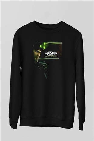 Splinter Cell Siyah Unisex Sweatshirt