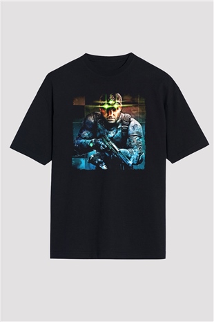 Splinter Cell Siyah Oversize Tişört Oversize T-shirt