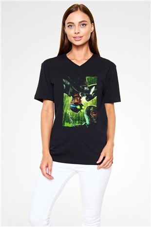 Splinter Cell Siyah Unisex V Yaka Tişört