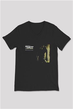 Splinter Cell Siyah Unisex V Yaka Tişört