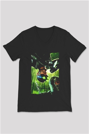 Splinter Cell Siyah Unisex V Yaka Tişört