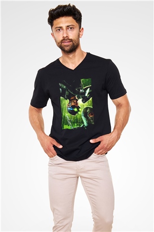 Splinter Cell Siyah Unisex V Yaka Tişört