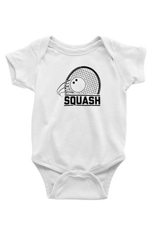 Squash Baskılı Beyaz Bebek Body - Zıbın