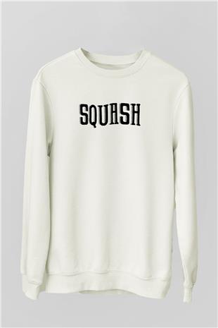 Squash Baskılı Unisex Ekru Sweatshirt