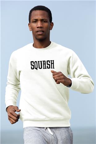 Squash Baskılı Unisex Ekru Sweatshirt