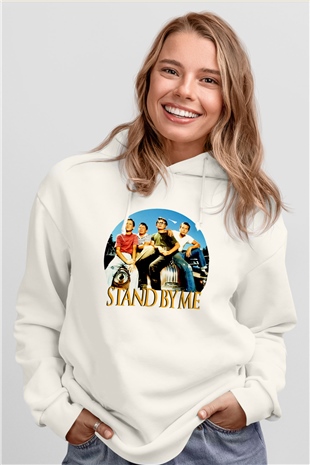 Stand by Me Beyaz Unisex Hoodie