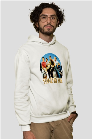 Stand by Me Beyaz Unisex Hoodie