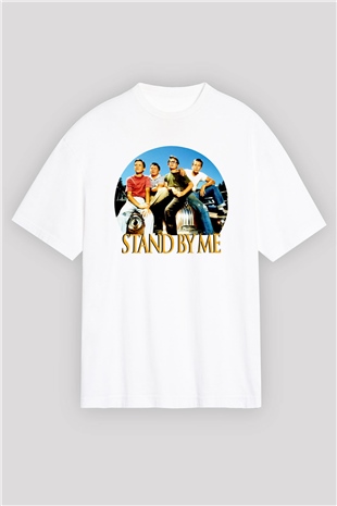 Stand by Me Beyaz Oversize Tişört
