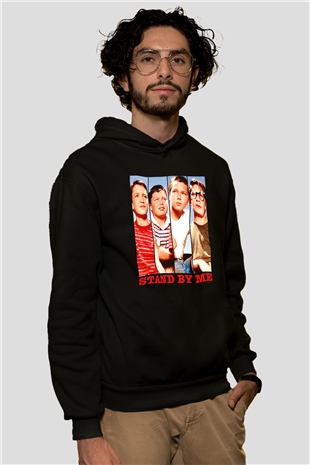 Stand by Me Siyah Unisex Hoodie