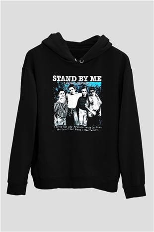 Stand by Me Siyah Unisex Hoodie