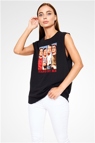 Stand by Me Siyah Unisex  Kolsuz Tişört