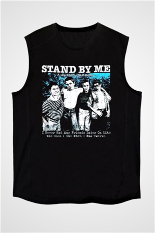 Stand by Me Siyah Unisex  Kolsuz Tişört