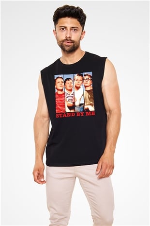 Stand by Me Siyah Unisex  Kolsuz Tişört
