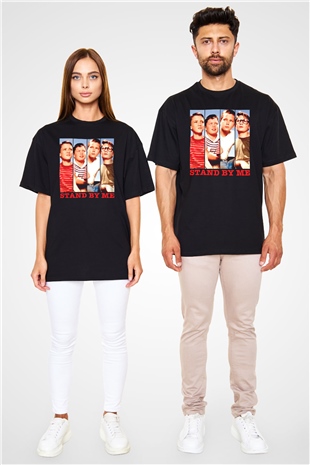 Stand by Me Siyah Oversize Tişört