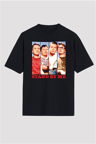Stand by Me Siyah Oversize Tişört