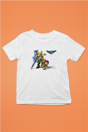 Star Fox Beyaz Unisex Çocuk Tişört