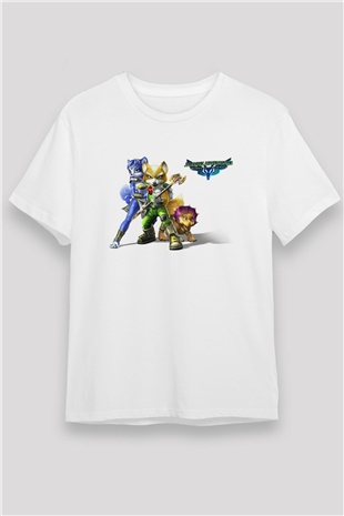 Star Fox Beyaz Unisex Tişört T-Shirt