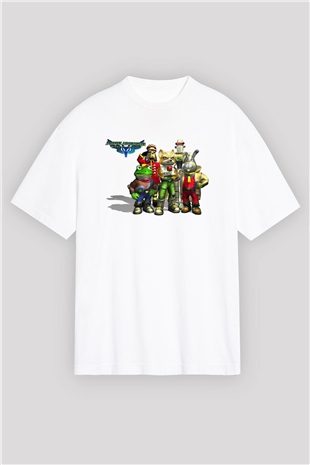 Star Fox Beyaz Oversize Tişört Oversize T-shirt