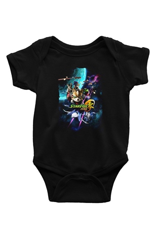 Star Fox Siyah Bebek Body - Zıbın
