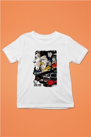 Star Trek Beyaz Unisex Çocuk Tişört