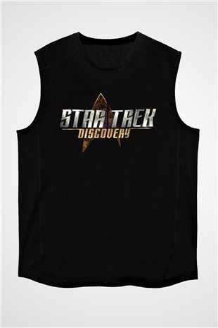Star Trek Siyah Unisex Kolsuz Tişört