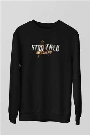 Star Trek Siyah Unisex Sweatshirt