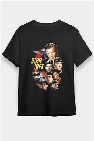 Star Trek Siyah Unisex Tişört T-Shirt