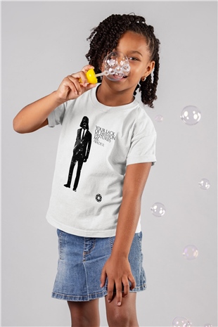 Star Wars Baskılı Beyaz Unisex Çocuk Tişört
