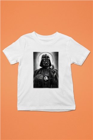 Star Wars Baskılı Beyaz Unisex Çocuk Tişört