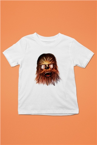 Star Wars Baskılı Beyaz Unisex Çocuk Tişört