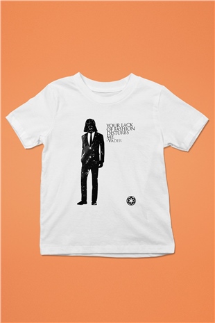 Star Wars Baskılı Beyaz Unisex Çocuk Tişört