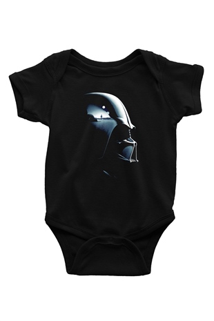 Star Wars Baskılı Siyah Bebek Body - Zıbın