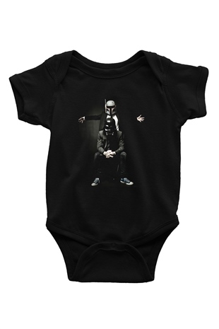 Star Wars Baskılı Siyah Bebek Body - Zıbın