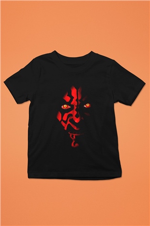 Star Wars Baskılı Siyah Unisex Çocuk Tişört