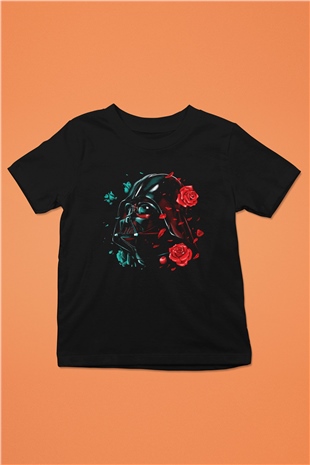 Star Wars Baskılı Siyah Unisex Çocuk Tişört