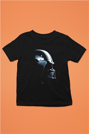 Star Wars Baskılı Siyah Unisex Çocuk Tişört