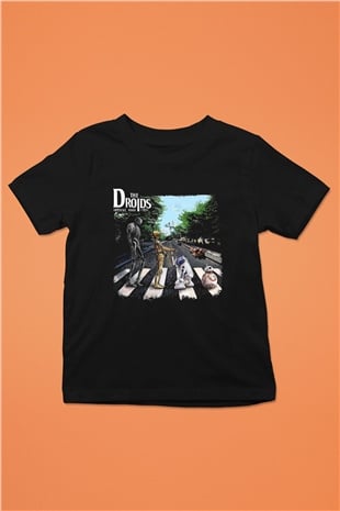 Star Wars Baskılı Siyah Unisex Çocuk Tişört
