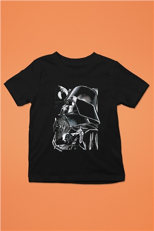Star Wars Baskılı Siyah Unisex Çocuk Tişört