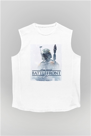 Star Wars: Battlefront Beyaz Unisex Kolsuz Tişört