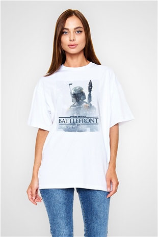 Star Wars: Battlefront Beyaz Oversize Tişört Oversize T-shirt